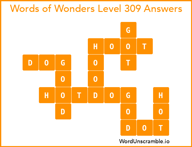 Words of Wonders Level 309 Answers