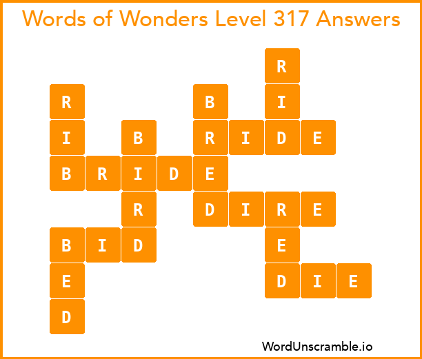 Words of Wonders Level 317 Answers