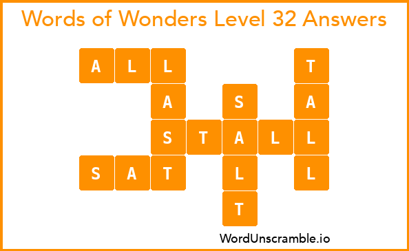 Words of Wonders Level 32 Answers