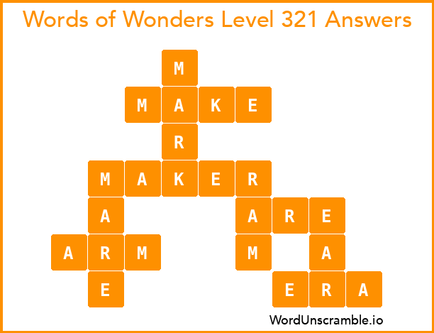 Words of Wonders Level 321 Answers