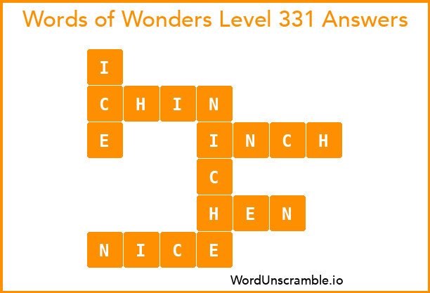 Words of Wonders Level 331 Answers