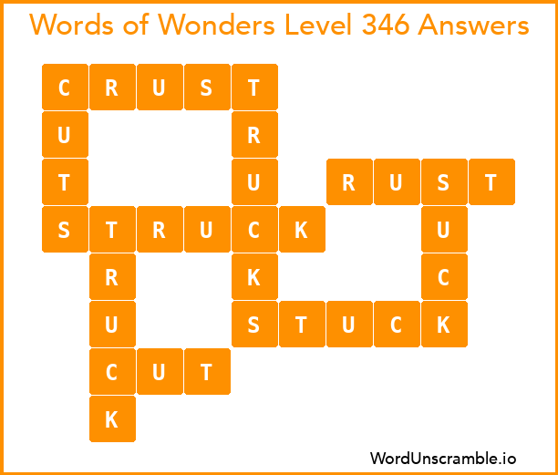 Words of Wonders Level 346 Answers
