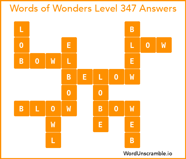 Words of Wonders Level 347 Answers