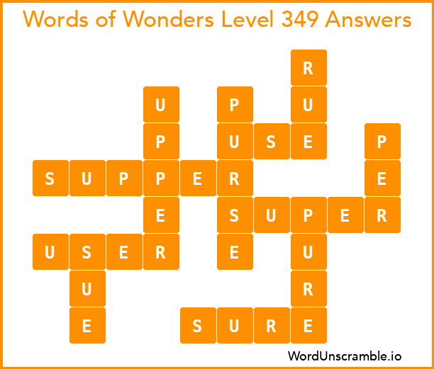 Words of Wonders Level 349 Answers