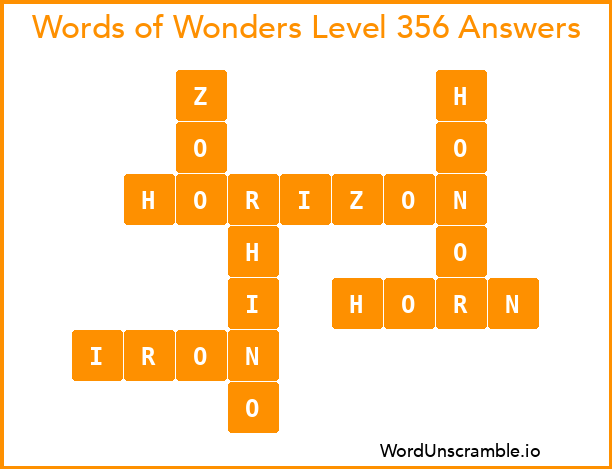 Words of Wonders Level 356 Answers