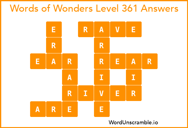 Words of Wonders Level 361 Answers