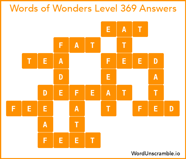 Words of Wonders Level 369 Answers