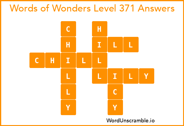 Words of Wonders Level 371 Answers