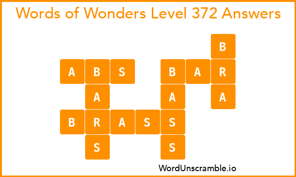 Words of Wonders Level 372 Answers