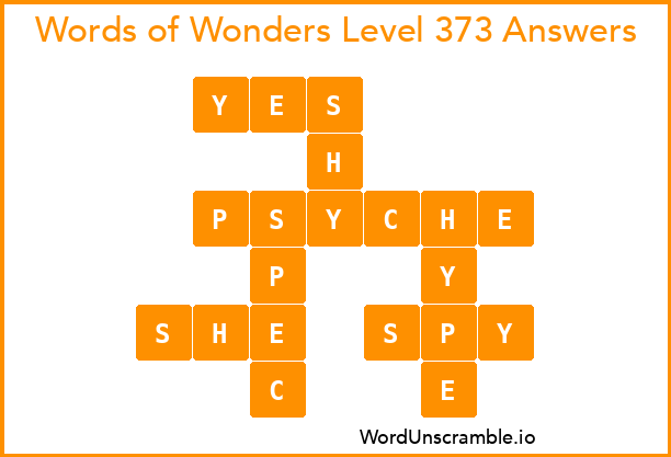 Words of Wonders Level 373 Answers