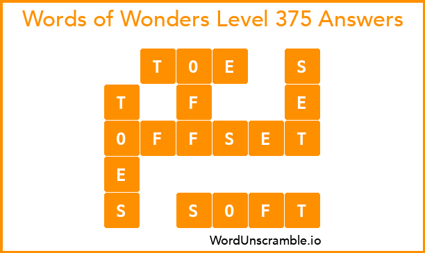 Words of Wonders Level 375 Answers