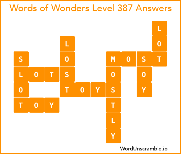 Words of Wonders Level 387 Answers