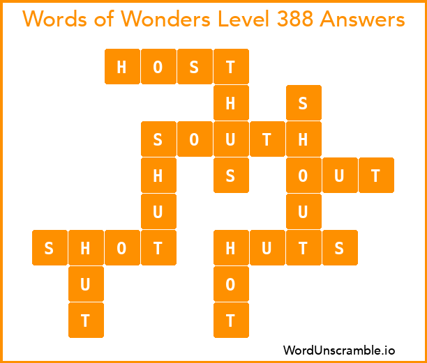 Words of Wonders Level 388 Answers