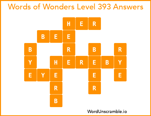 Words of Wonders Level 393 Answers