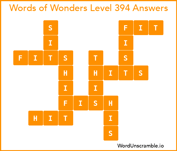 Words of Wonders Level 394 Answers