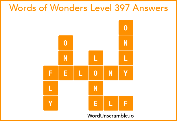 Words of Wonders Level 397 Answers