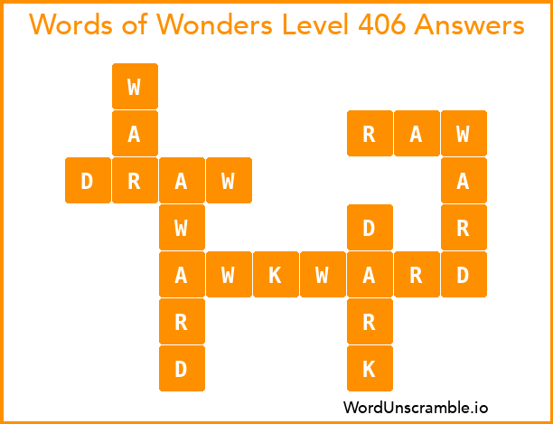 Words of Wonders Level 406 Answers
