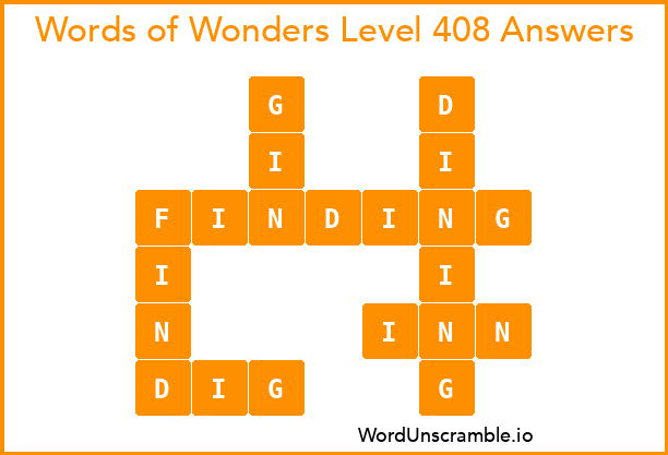 Words of Wonders Level 408 Answers
