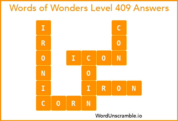 Words of Wonders Level 409 Answers