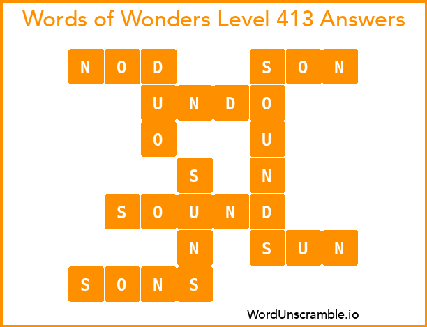 Words of Wonders Level 413 Answers