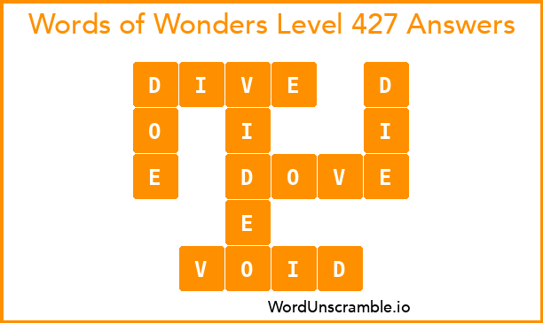 Words of Wonders Level 427 Answers