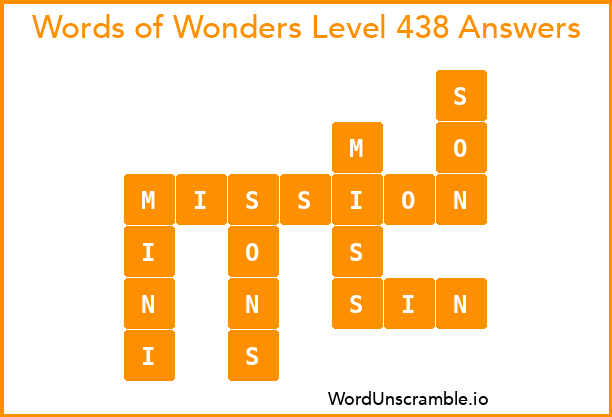 Words of Wonders Level 438 Answers