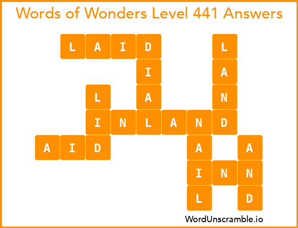 Words of Wonders Level 441 Answers