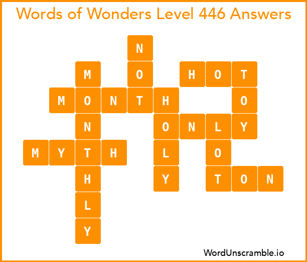 Words of Wonders Level 446 Answers