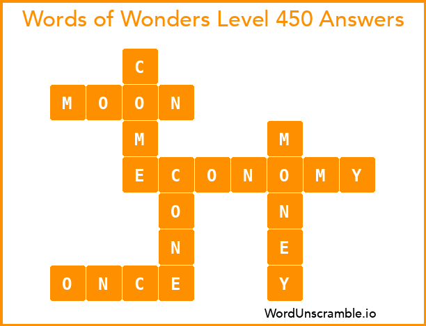 Words of Wonders Level 450 Answers