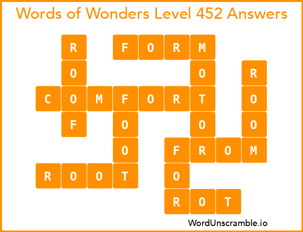 Words of Wonders Level 452 Answers
