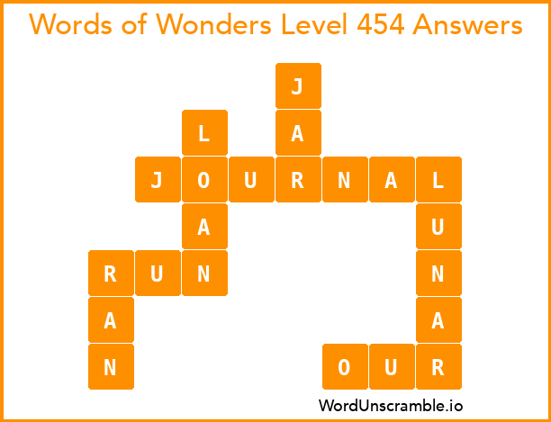 Words of Wonders Level 454 Answers