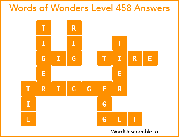 Words of Wonders Level 458 Answers