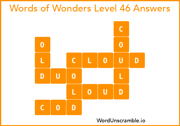 Words of Wonders Level 46 Answers