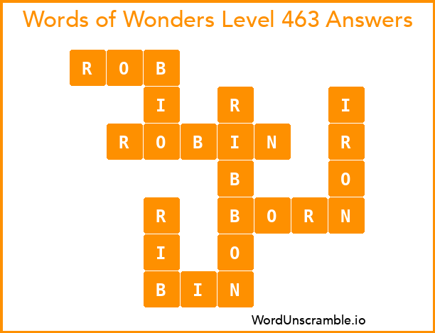 Words of Wonders Level 463 Answers