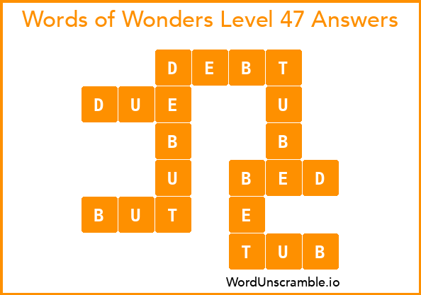 Words of Wonders Level 47 Answers