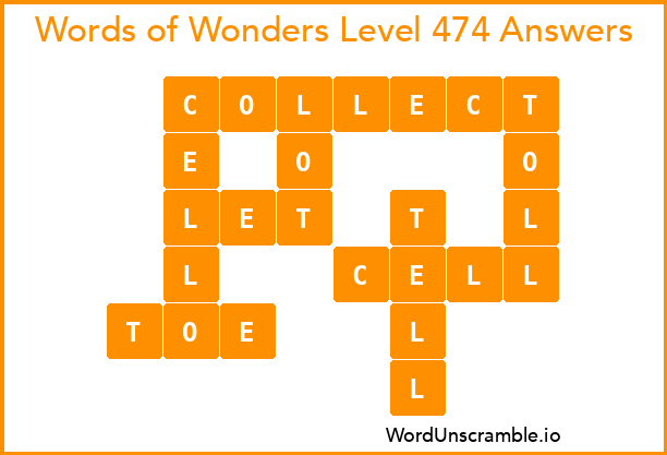 Words of Wonders Level 474 Answers