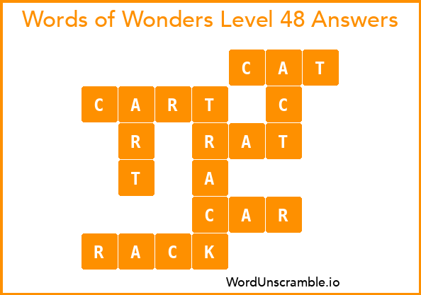 Words of Wonders Level 48 Answers
