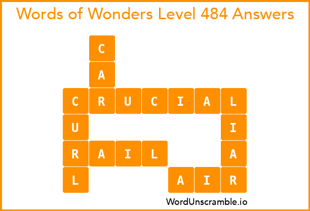 Words of Wonders Level 484 Answers