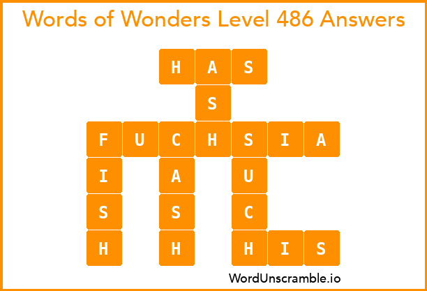 Words of Wonders Level 486 Answers