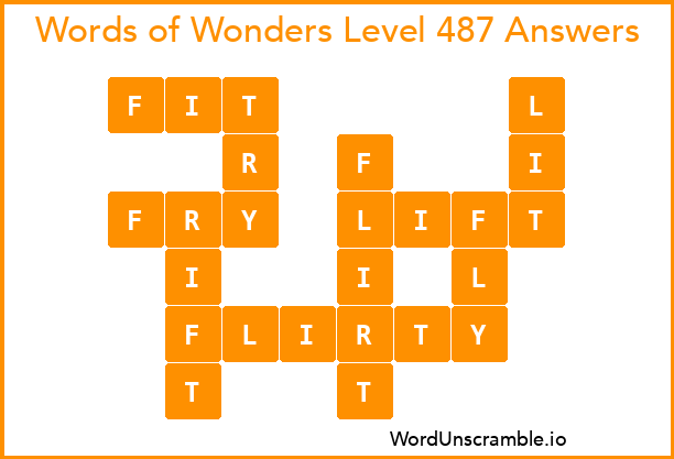 Words of Wonders Level 487 Answers