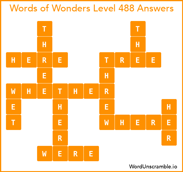 Words of Wonders Level 488 Answers