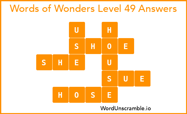 Words of Wonders Level 49 Answers