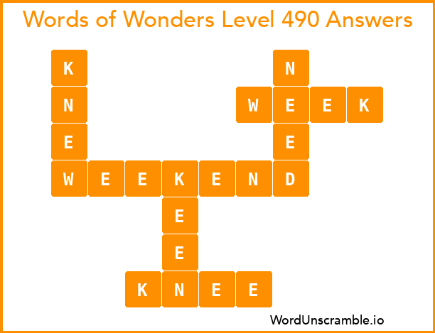 Words of Wonders Level 490 Answers