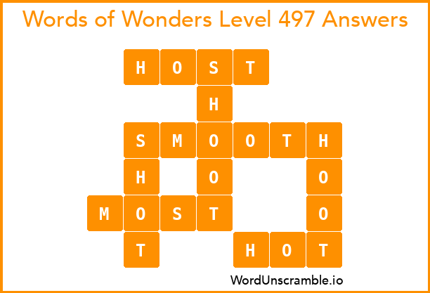 Words of Wonders Level 497 Answers