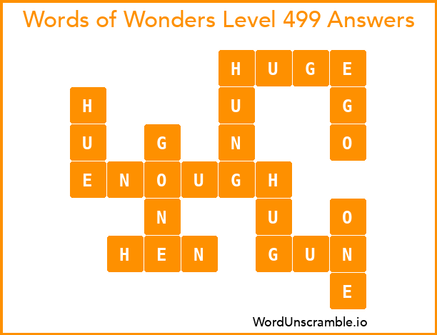 Words of Wonders Level 499 Answers