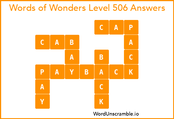 Words of Wonders Level 506 Answers