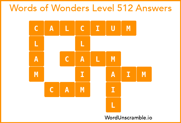 Words of Wonders Level 512 Answers