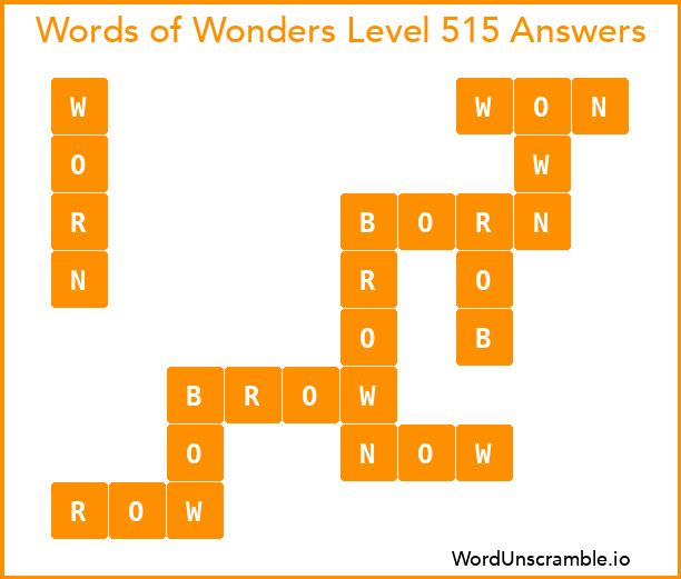 Words of Wonders Level 515 Answers