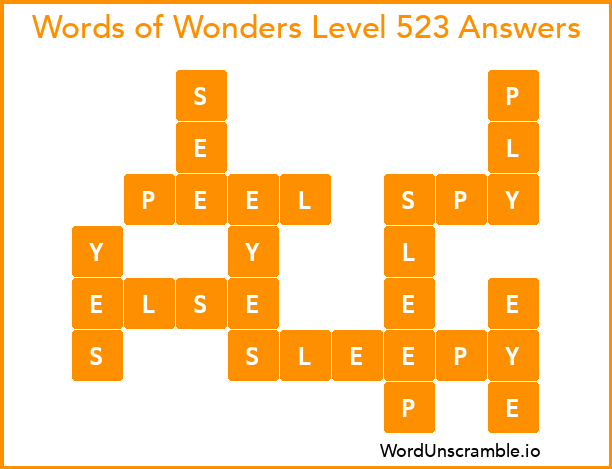 Words of Wonders Level 523 Answers