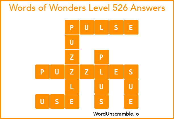 Words of Wonders Level 526 Answers